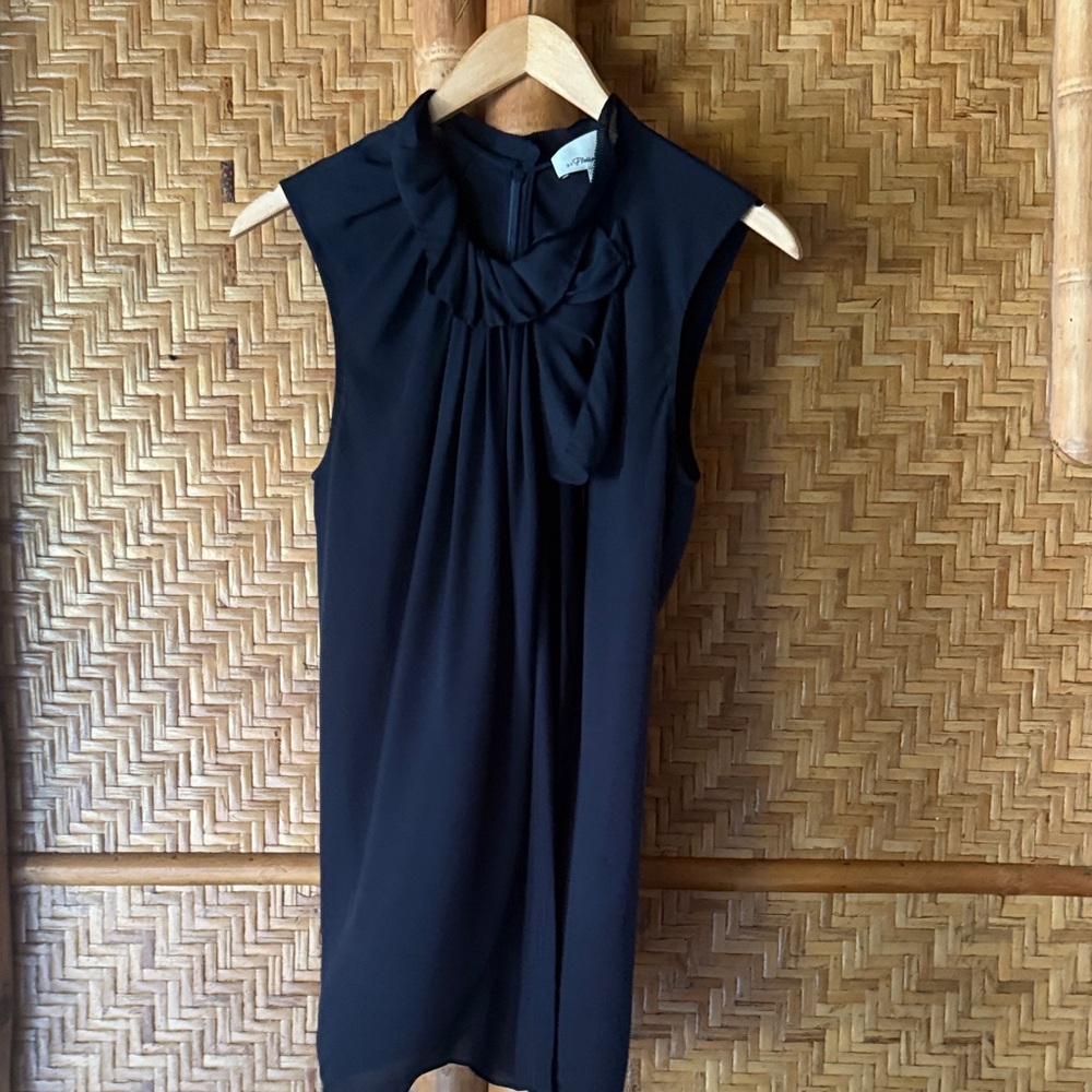 3.1 Phillip Lim navy silk Sleeveless Blouse size 0